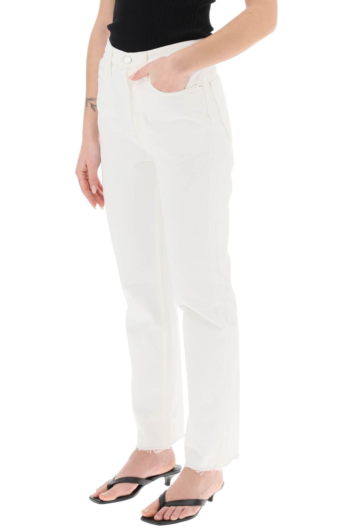 Classic Cut Jeans In Organic Cotton  - White