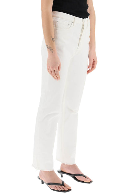 Classic Cut Jeans In Organic Cotton  - White