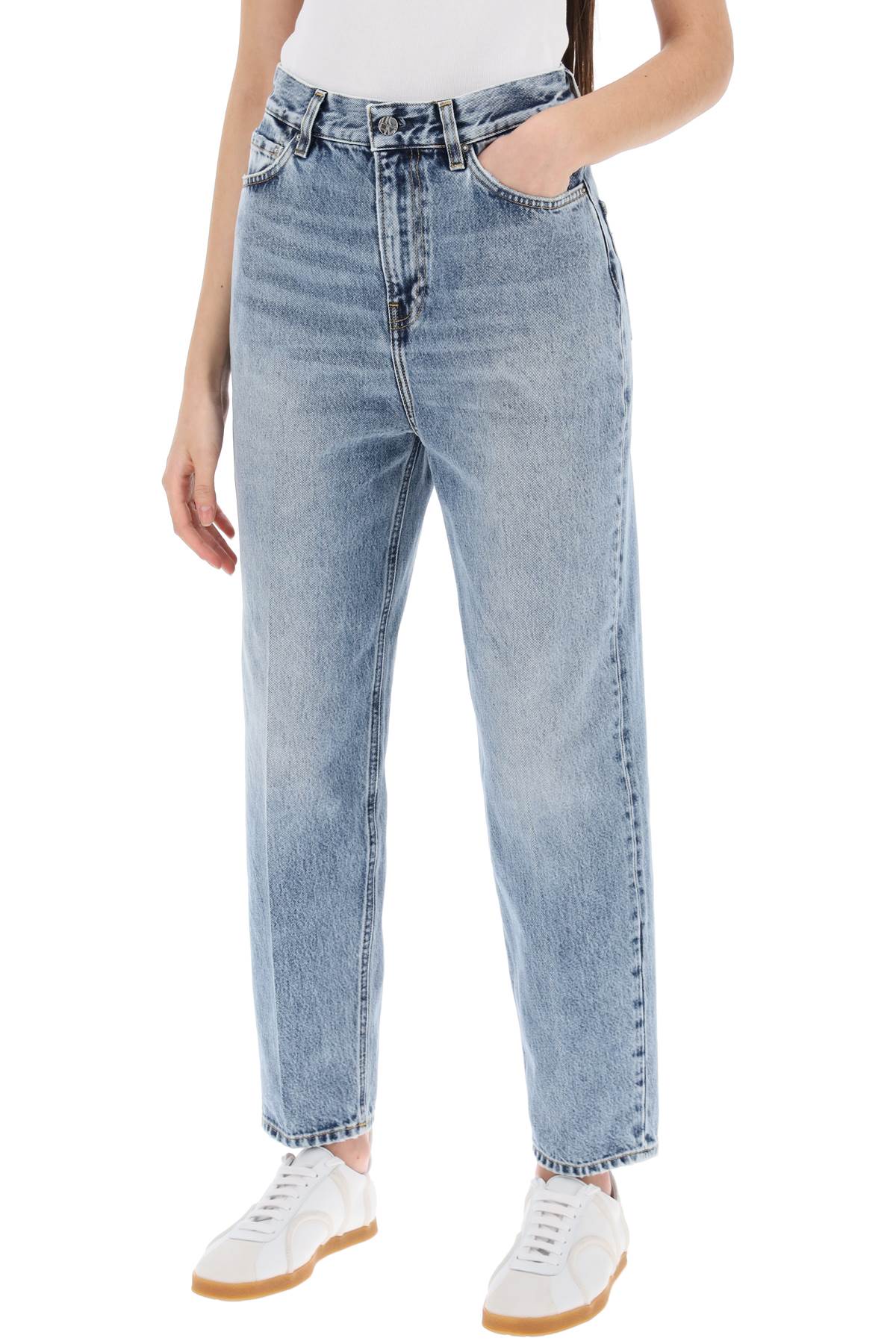 Organic Denim Tapered Jeans  - Blue