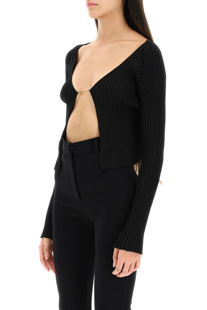 'la Maille Pralù Longue' Cardigan  - Black