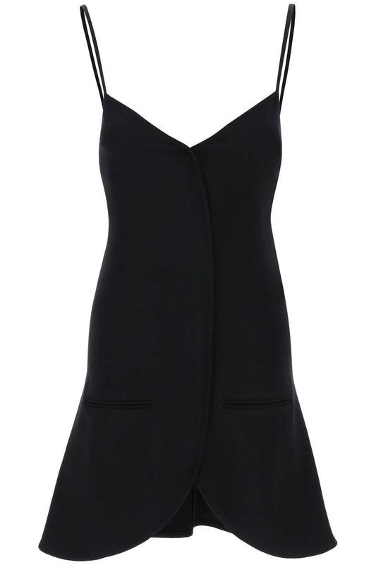 Ellipse Sleeveless Mini Dress  - Black