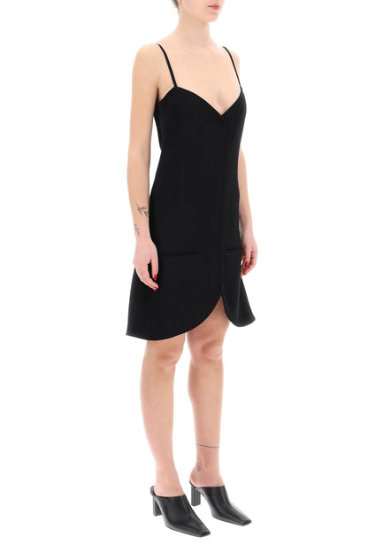 Ellipse Sleeveless Mini Dress  - Black