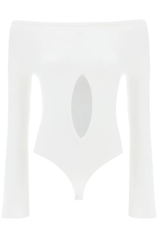 "jersey Body With Cut-out  - White