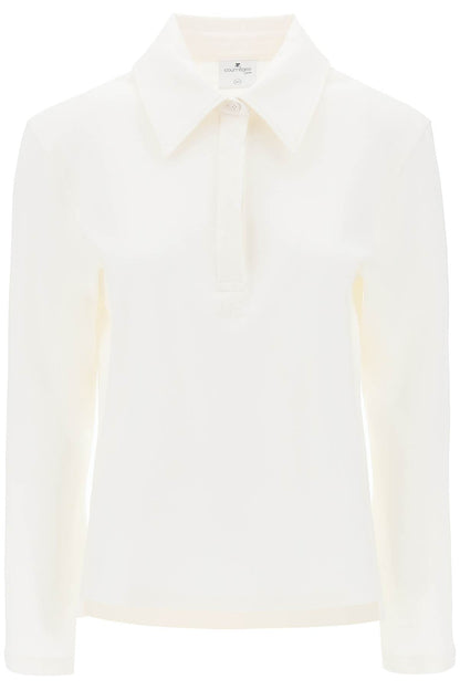 Cotton Piqué Polo Shirt  - White