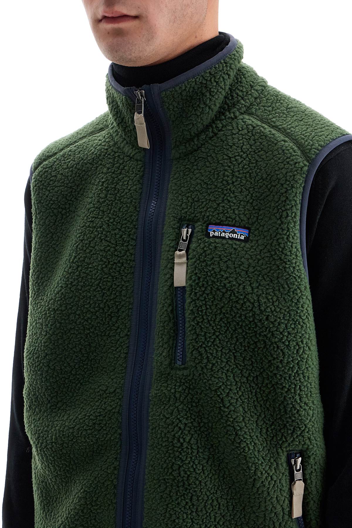 Vest\n\nretro Fleece  - Green