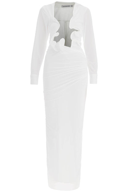 Venus Plunge Dress  - White