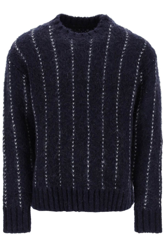 Wool & Alpaca Pullover  - Blu