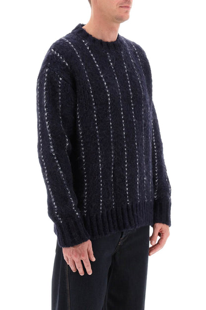 Wool & Alpaca Pullover  - Blu