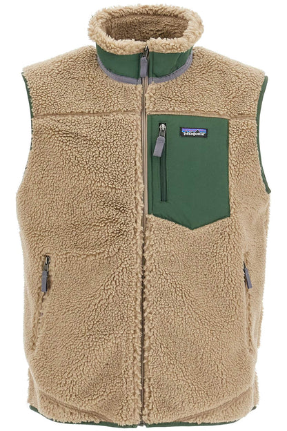 Classic Retro-x Fleece Vest  - Beige