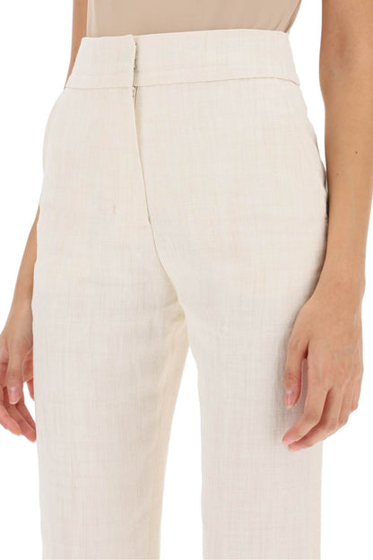 'le Pantalon Tibau' Slit Pants  - Bianco