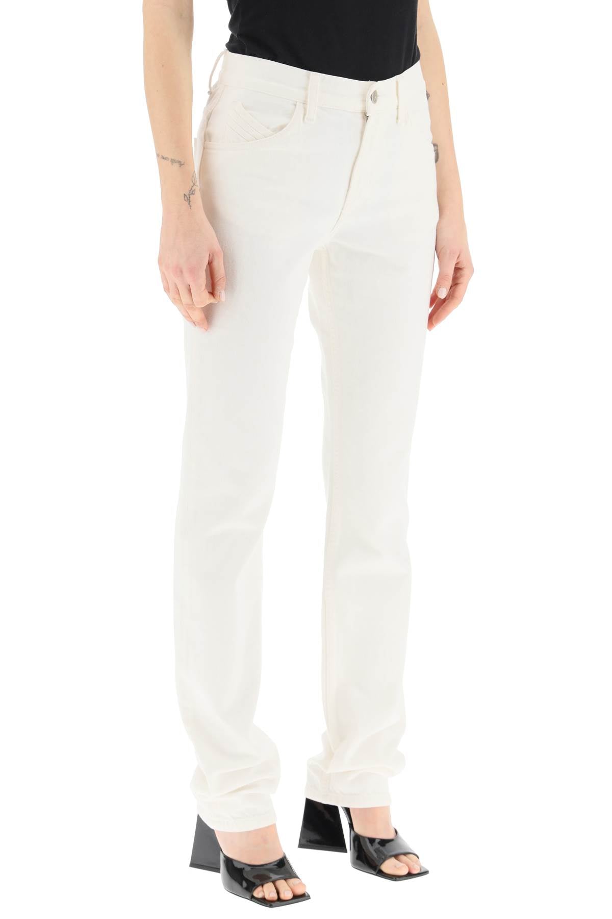 'girlfriend' Slim-fit Jeans  - Bianco