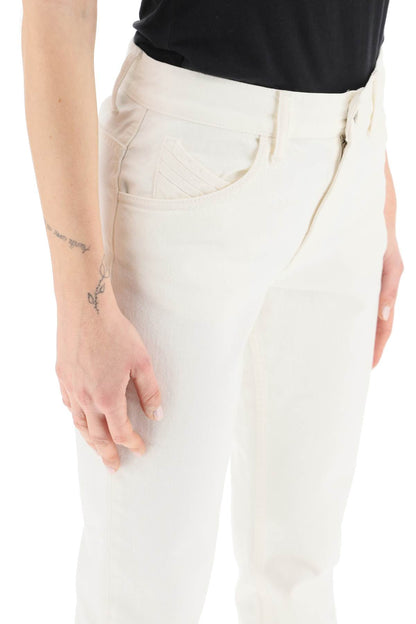 'girlfriend' Slim-fit Jeans  - Bianco