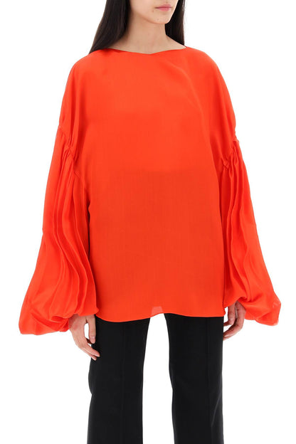 "quico Blouse With Puffed Sleeves  - Red