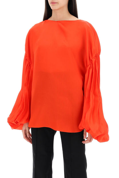 "quico Blouse With Puffed Sleeves  - Red