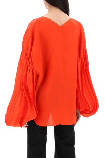 "quico Blouse With Puffed Sleeves  - Red