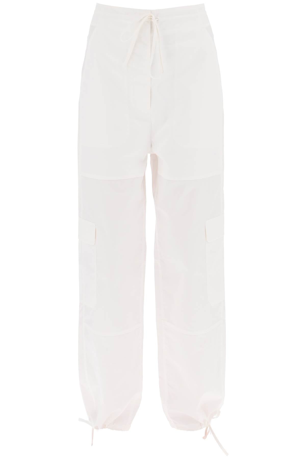 Cotton Cargo Pants  - Bianco