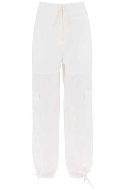 Cotton Cargo Pants  - Bianco