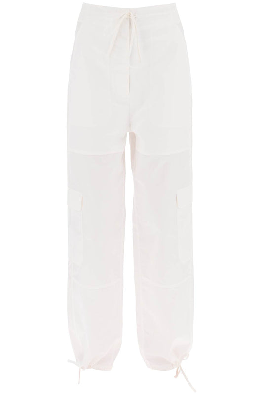 Cotton Cargo Pants  - Bianco