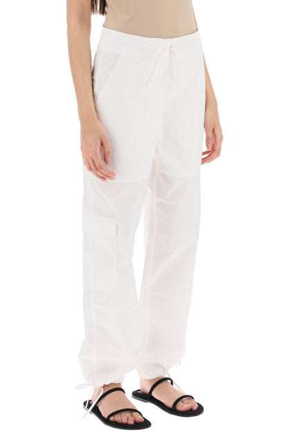 Cotton Cargo Pants  - Bianco