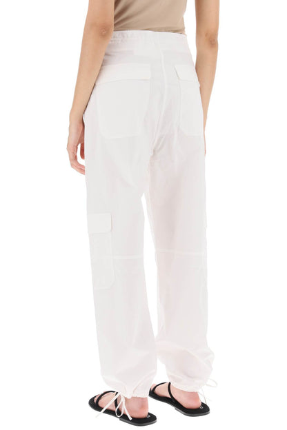 Cotton Cargo Pants  - Bianco