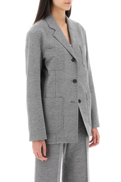 Deconstructed Single-breasted Blazer  - Grigio