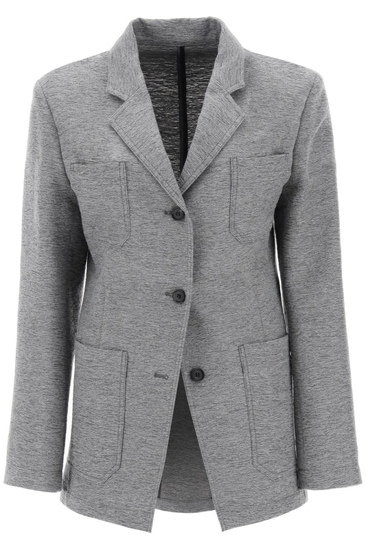 Deconstructed Single-breasted Blazer  - Grigio