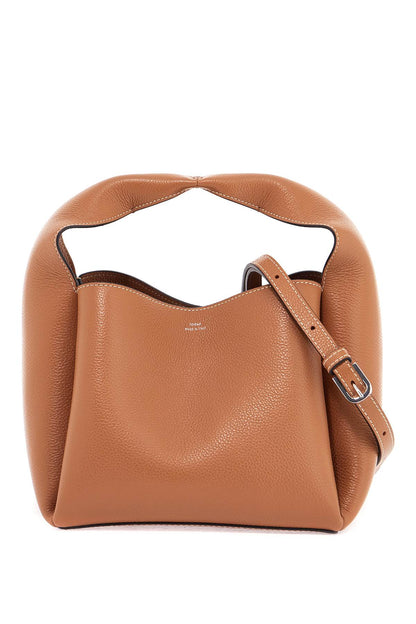 Bucket Bag In Pelle Di Vitello Tan Con Tracolla Regolabile  - Orange