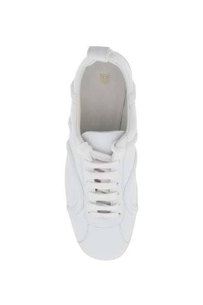 Leather Sneakers  - White