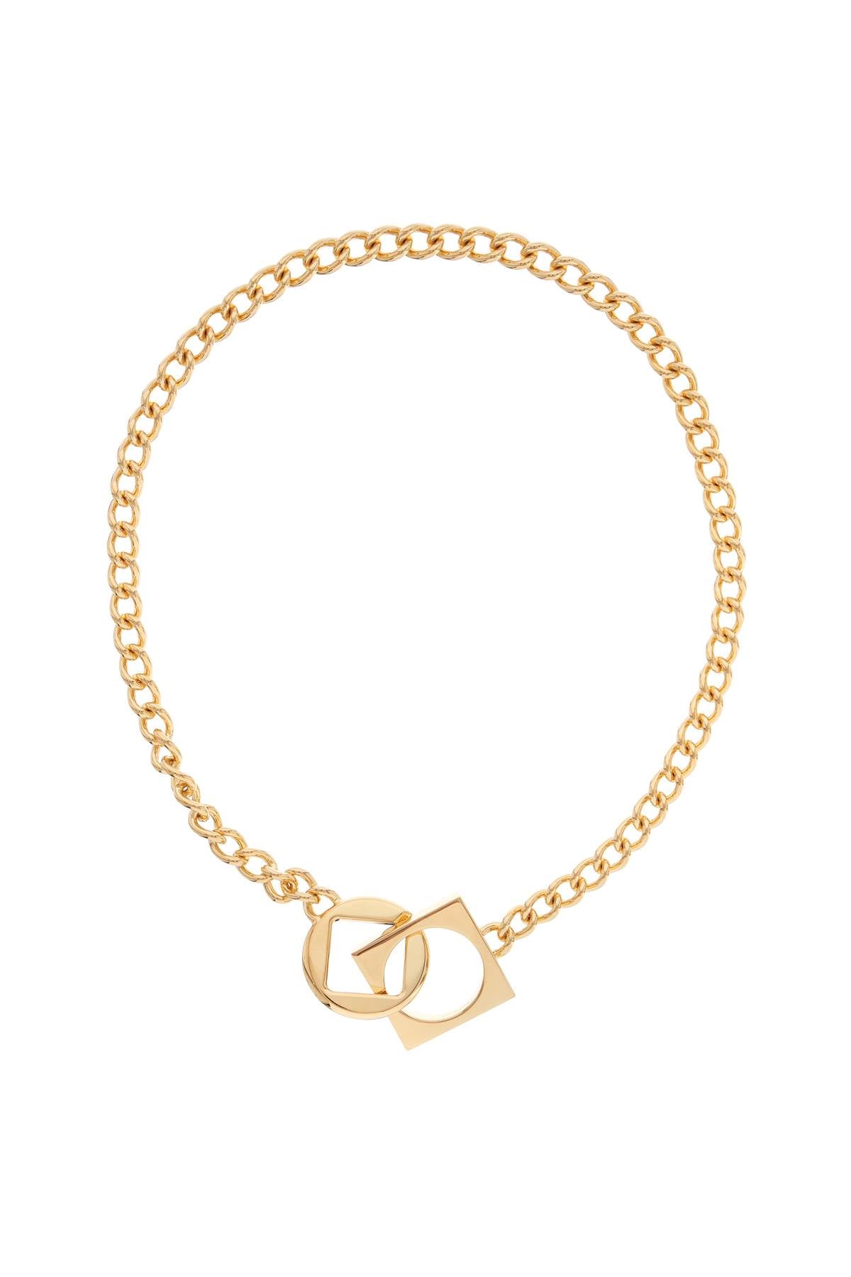 Necklace 'the Round Square  - Gold