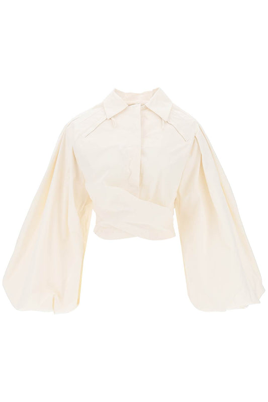 Le Haute Bahia Boule Balloon-sleeve Shirt  - Bianco