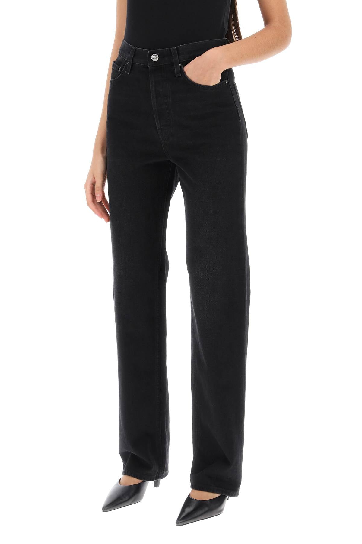 Organic Denim Classic Cut Jeans  - Black