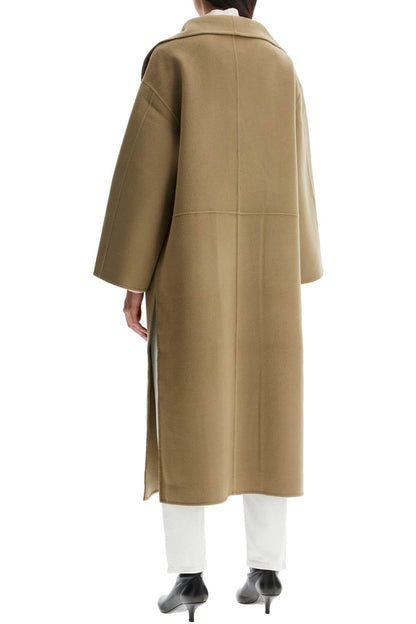 Signature Wool-cashmere Coat  - Beige