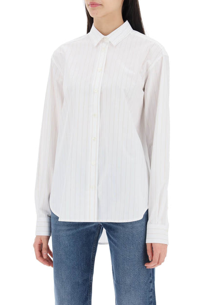 Striped Signature Dress Shirt  - White