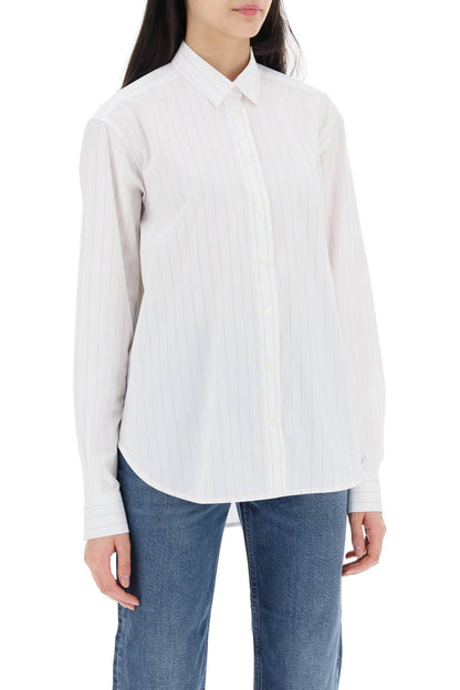 Striped Signature Dress Shirt  - White