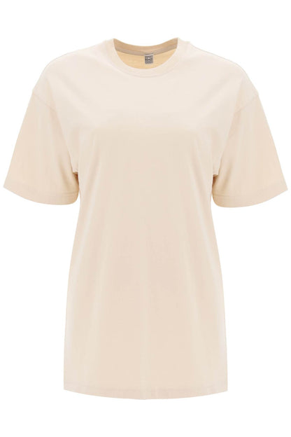 Oversized Straight T-shirt  - Beige