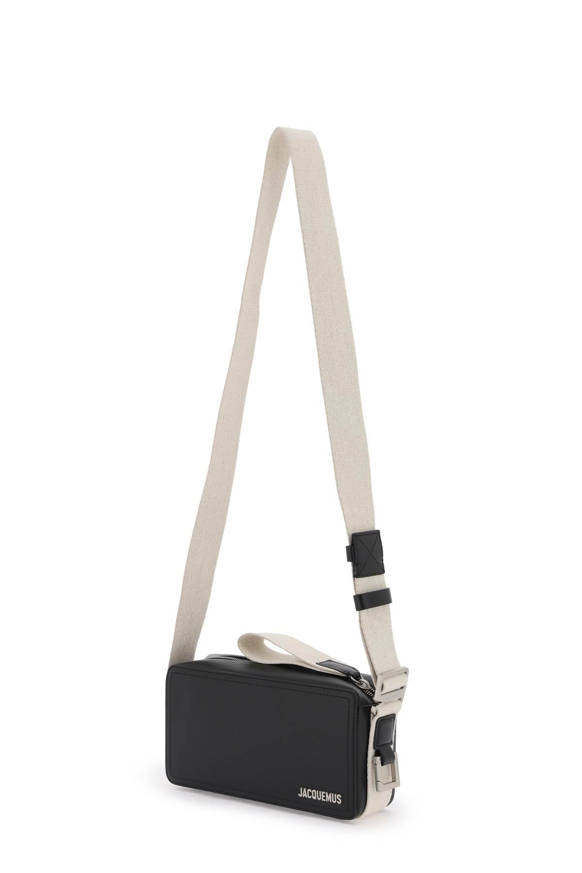 Le Cuerda Horizontal Crossbody Bag  - Black