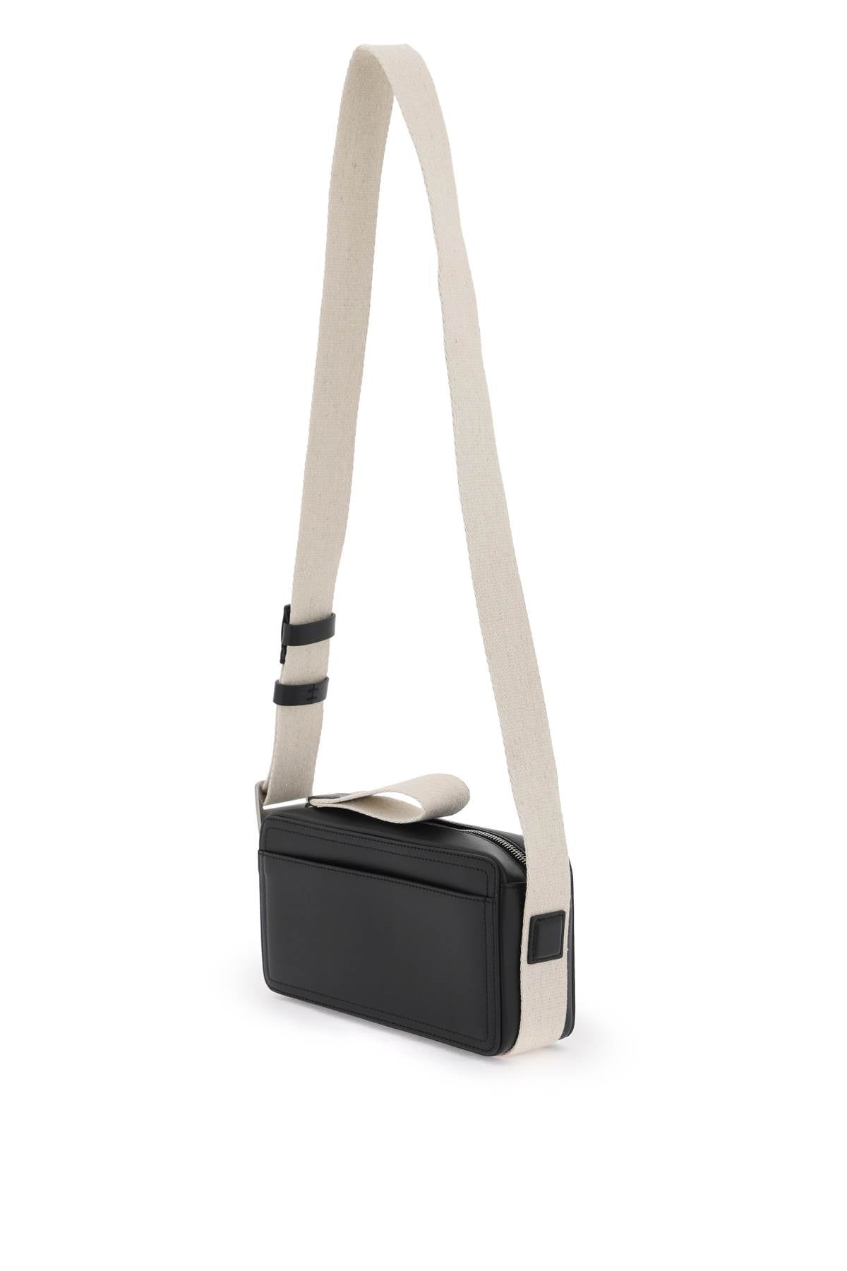 Le Cuerda Horizontal Crossbody Bag  - Black