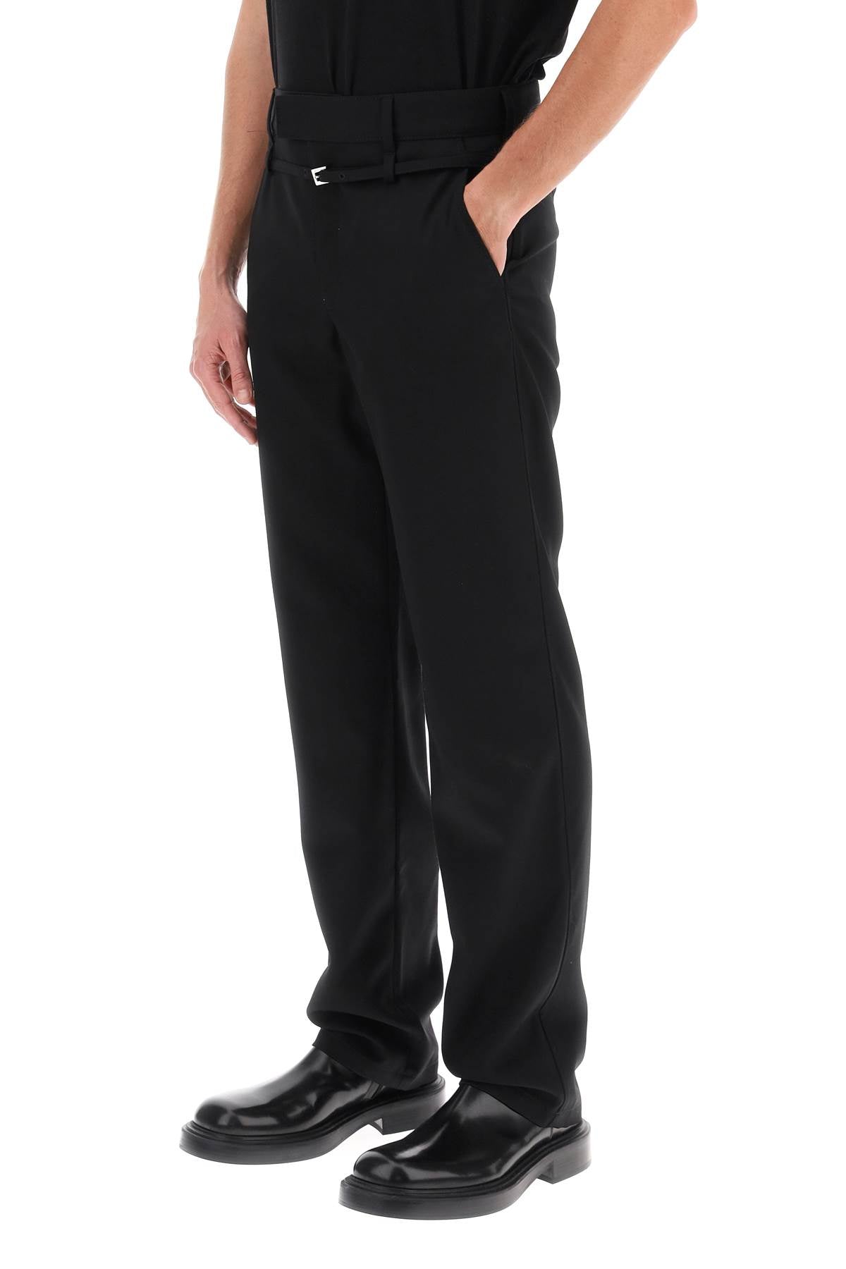 Le Pantalon Disgreghi Belted Pants  - Nero