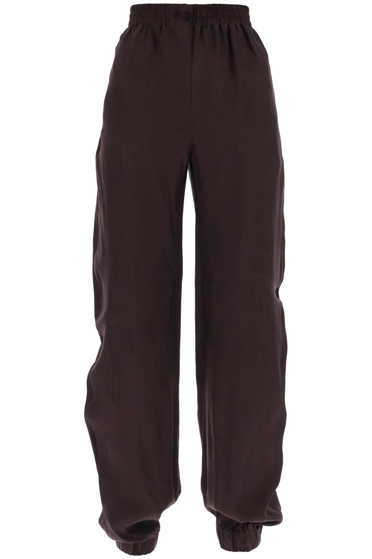 Monogram Jacquard Pants  - Marrone