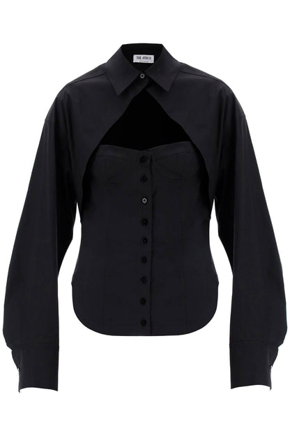 Bustier Shirt  - Nero