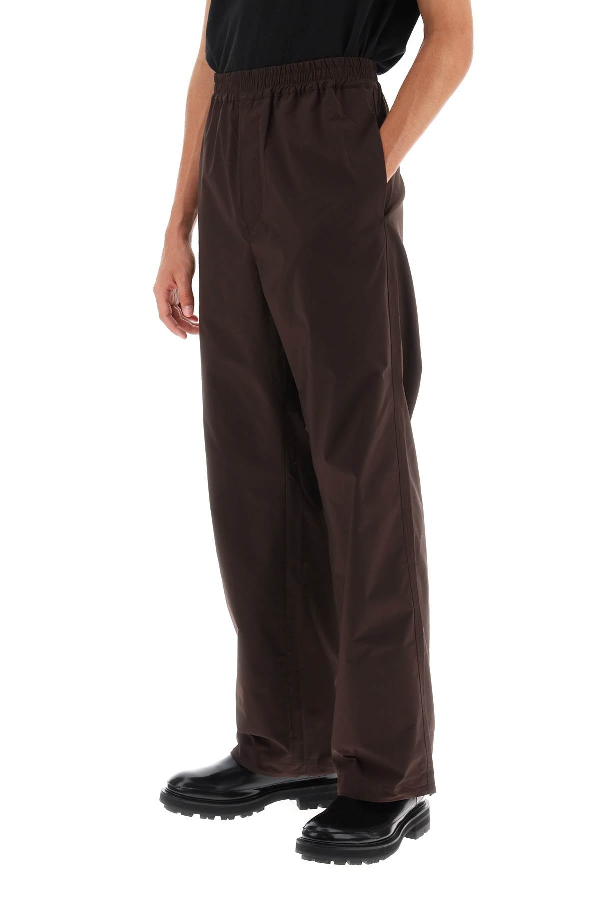 'dome' Straight Cut Pants  - Marrone