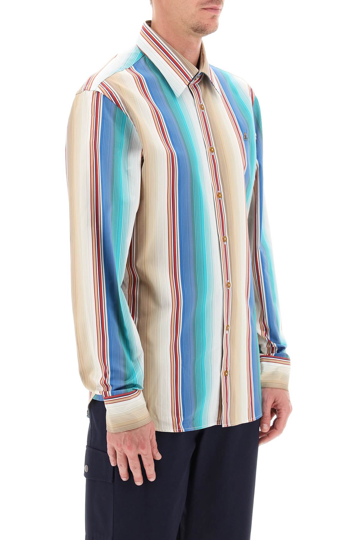 Striped Ghost Shirt  - Multicolor