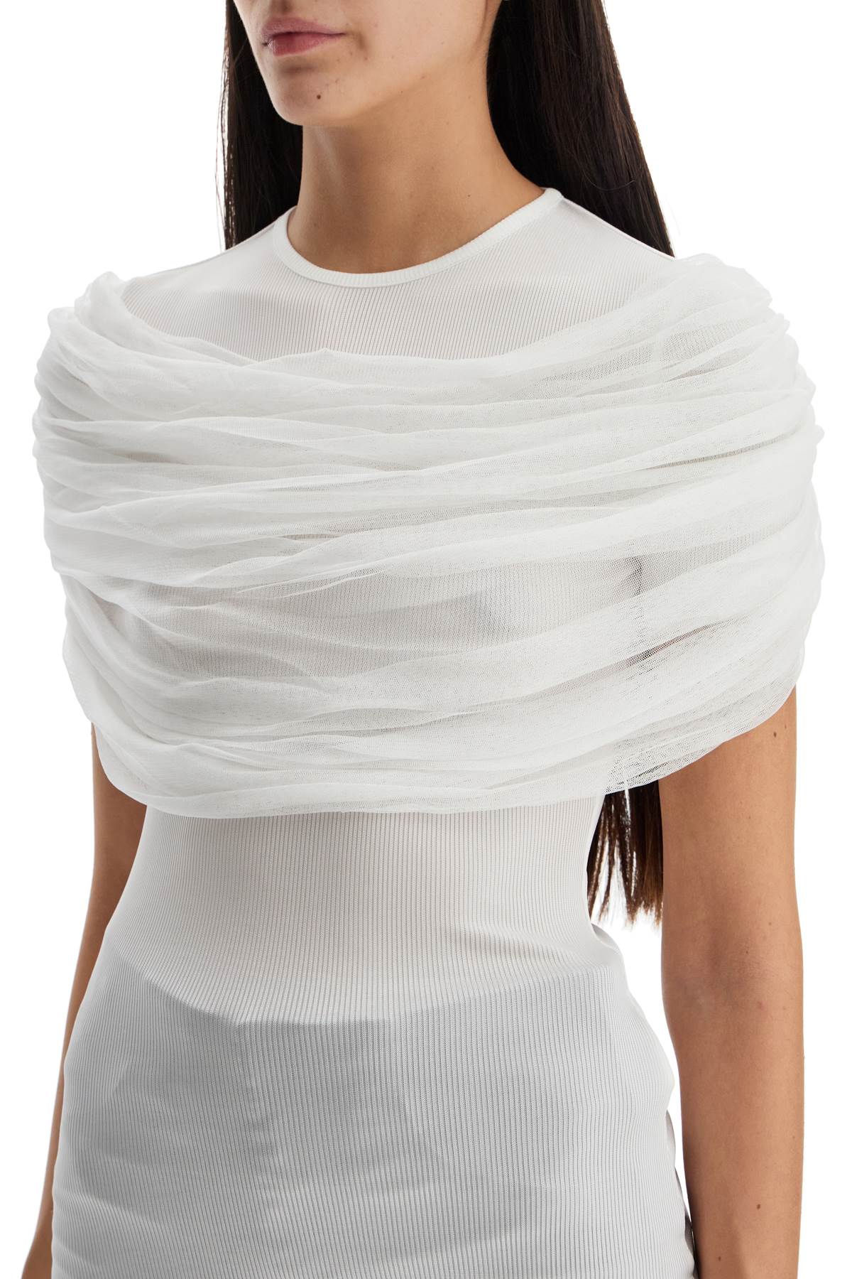 "sonora Top With Draped  - White