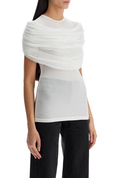 "sonora Top With Draped  - White