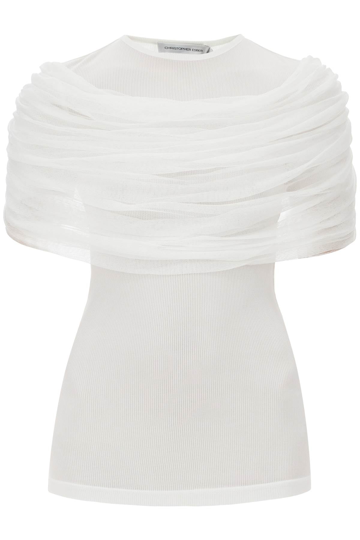 "sonora Top With Draped  - White