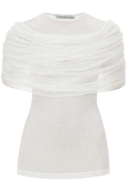 "sonora Top With Draped  - White