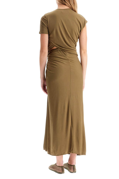 Twisted Jersey Dress  - Green