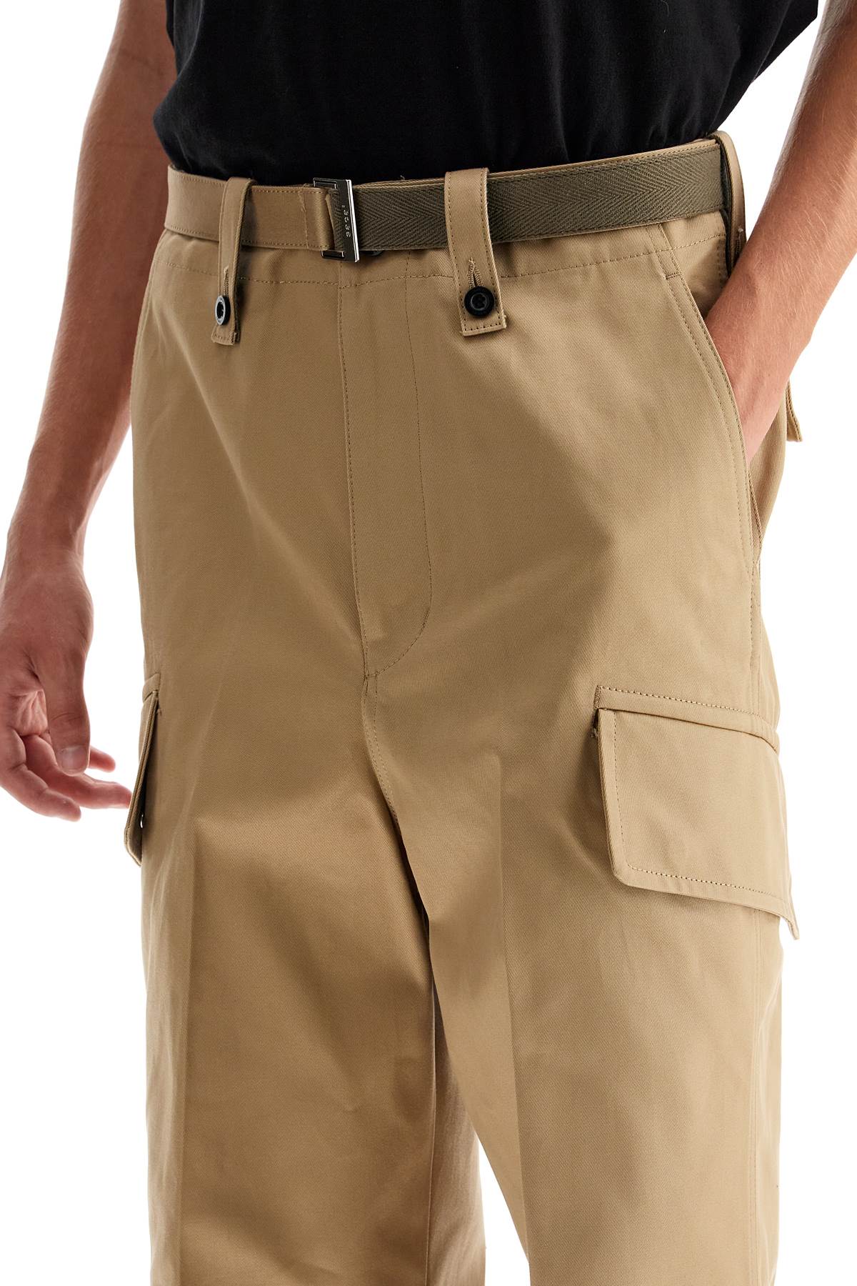 Cotton Chino Pants For  - Beige