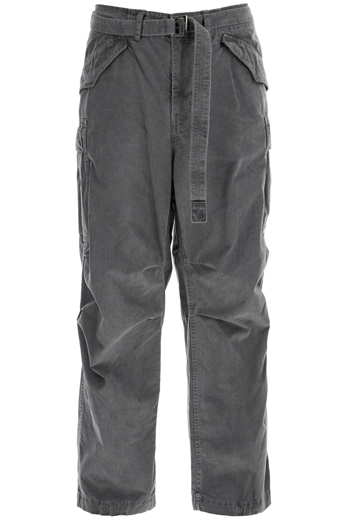 Ripstop Cargo Pants In  - Grey