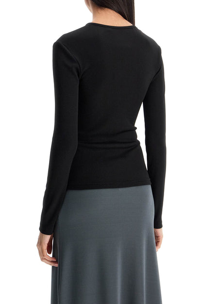 Long-sleeved Trio Stone Top  - Black